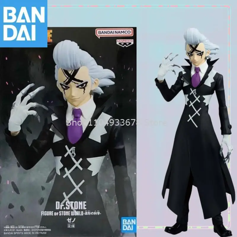 

Genuine Bandai Namco Banpresto Dr.stone Figure of Stone World Xeno Houston Infield Anime Figure Model Collector Figurine Toys