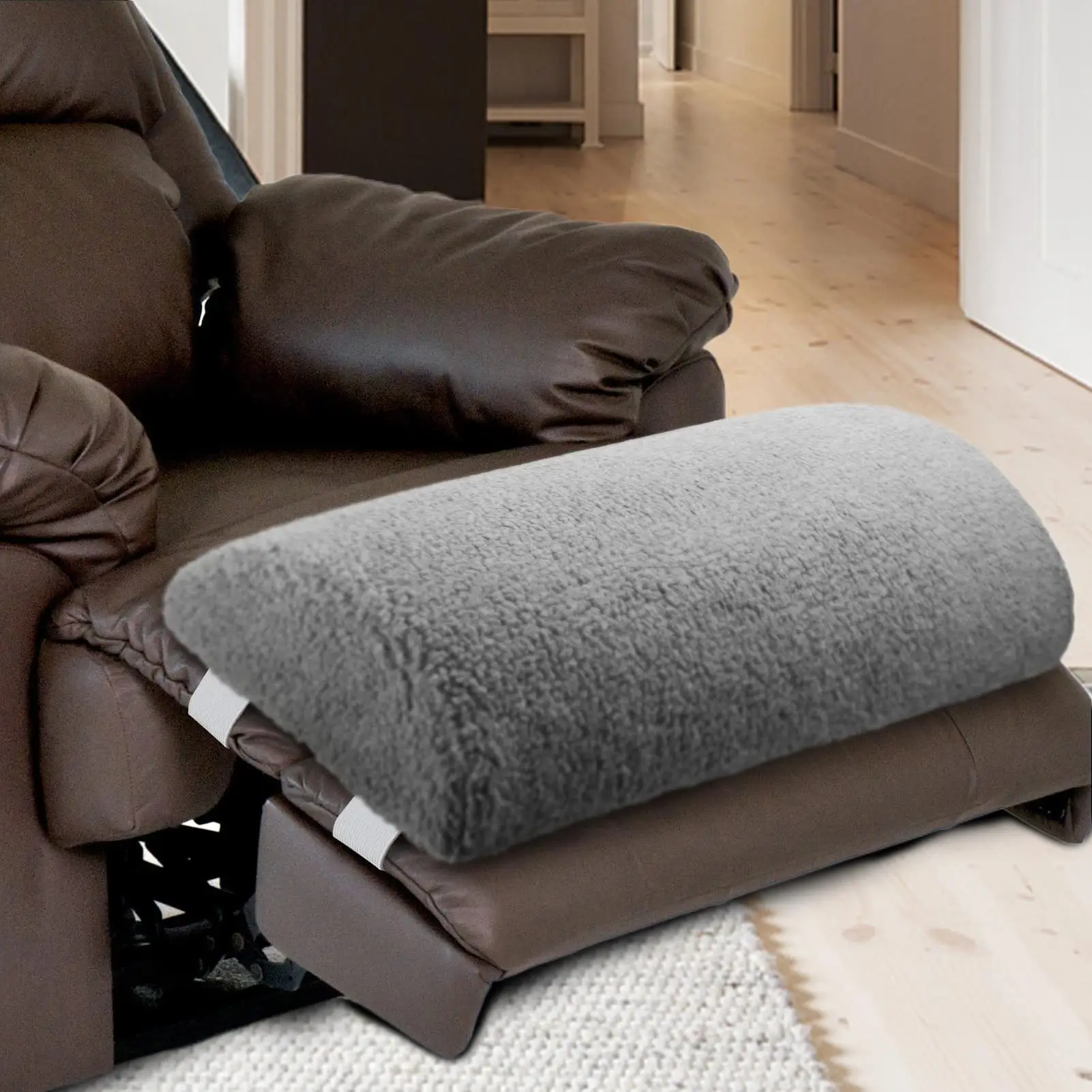 Leg Rest Pillow for Recliner Chair with Adjustable Straps