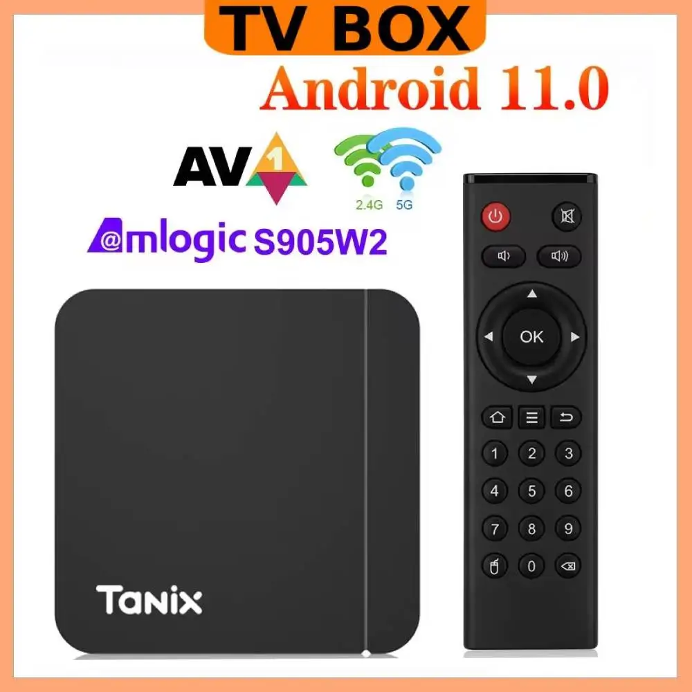 

Smart TV Box Android 11 Tanix W2 Amlogic S905W2 Android 11.0 Media Player H.265 AV1 Dual Wifi HDR 10+ 4GB32GB Set Top Box 2G16G