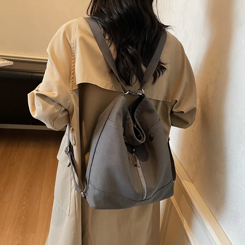 قماش الموضة؛ حقيبة ظهر isure متعددة الجيوب حقيبة كتف كاجوال للركاب حقيبة دلو عصرية مريحة ومتعددة الاستخدامات #3