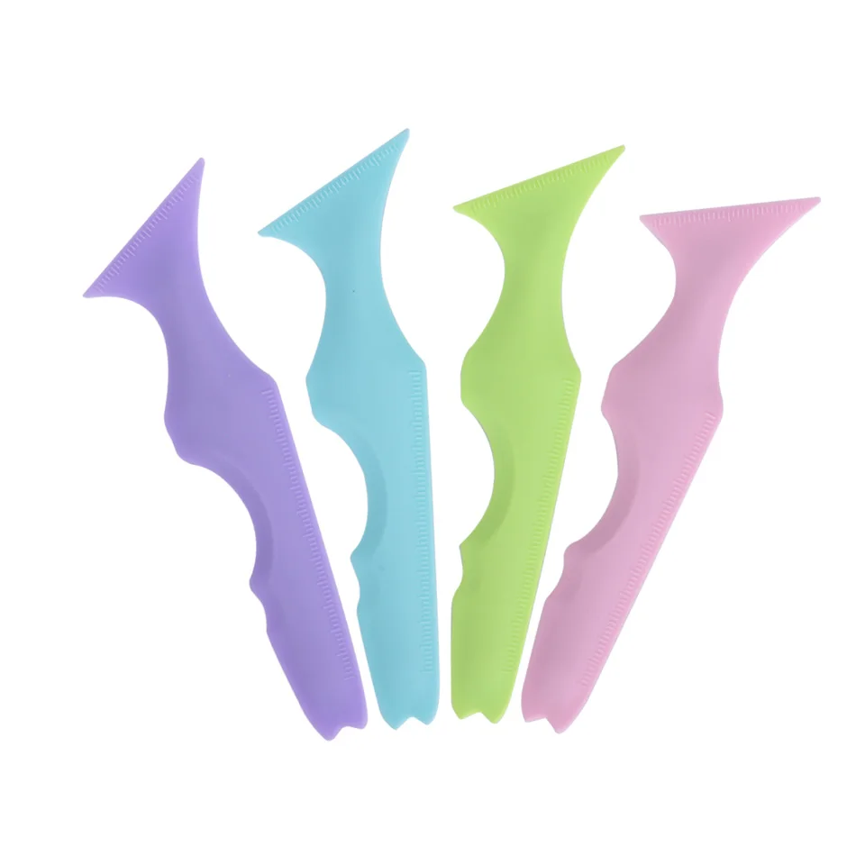NEWCOME 1PCS Eyeliner Schablonen Silikon Winged Tip Eyeliner Hilfe Gesicht Creme Applikator Lidschatten Guide Vorlage Augen Make-Up-Tool
