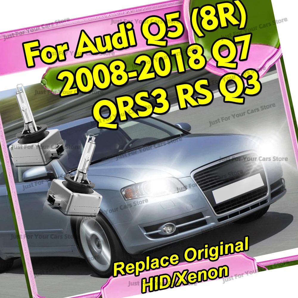 

2x Ксеноновые лампы D3 D3S HID 6000K 8000K 10000K для фар Audi Q5 (8R) 2008-2018, Q7 2010-2015, QRS3 RS Q3 2013-2016