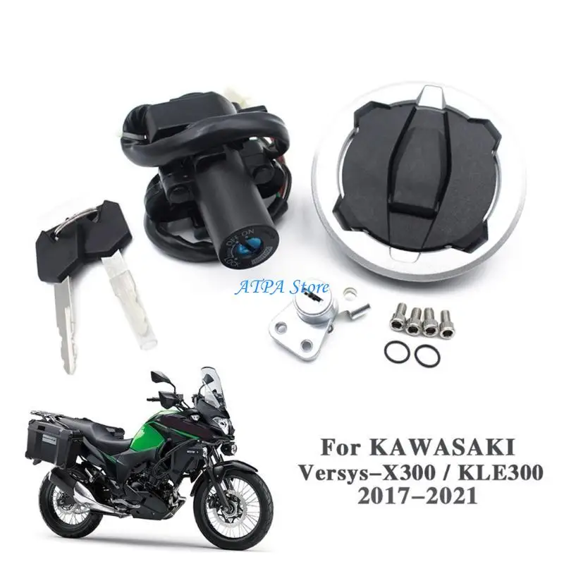 U13C Convenient Lock Set Reliable ABS Lock Set Easy to Install Lock Set Durable & Waterproof for X300 KLE300 2017-2021