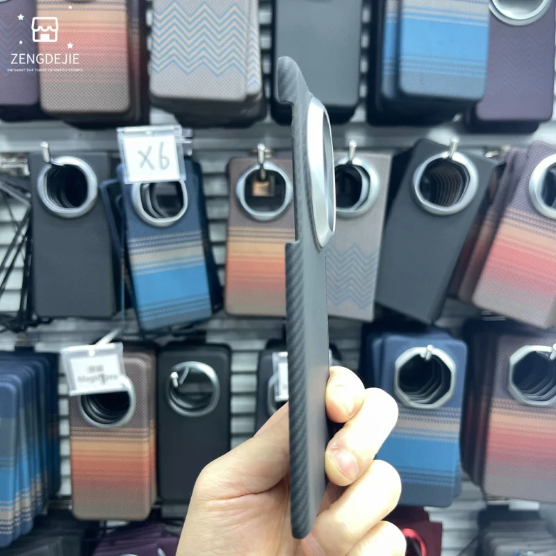 Para Huawei Mate X6 X5 carcasa magnética fibra de aramida cubierta trasera a prueba de golpes un juego