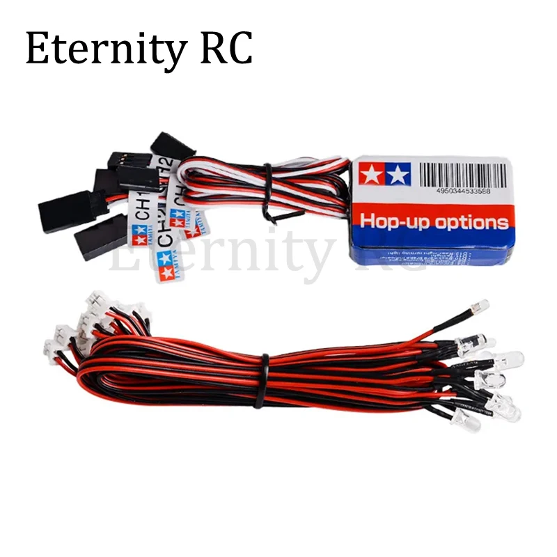 Flash de Simulation RC, Kit d'éclairage 12 LED, frein de direction pour modèles à échelle 1/10, voiture RC Yokomo Tamiya HSP HPI AXIAL RC4WD TRX