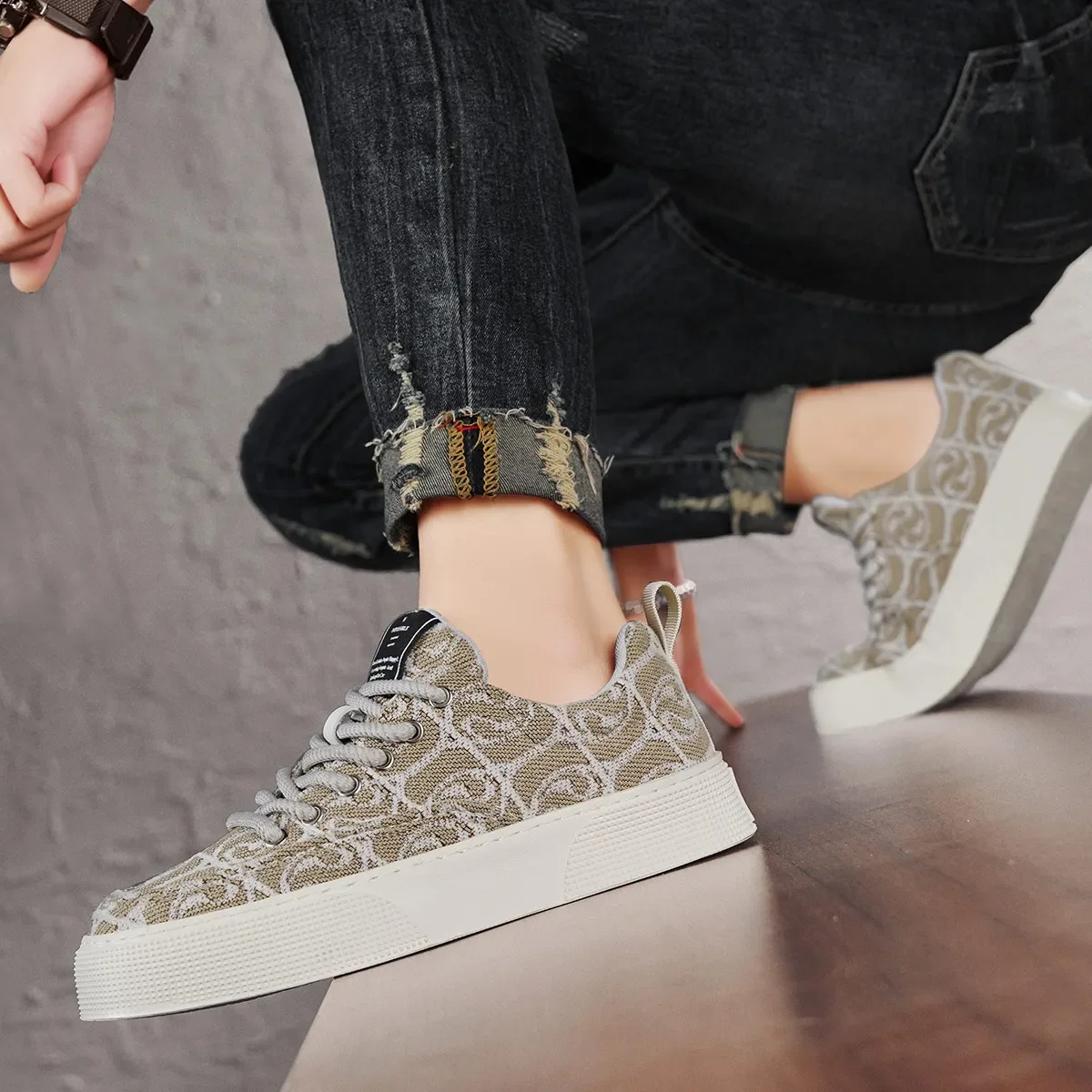 Fipatbu Sepatu Kasual Pria Sepatu Vulkanisir Santai Trendi untuk Pasangan Sepatu Trendi Uniseks Sepatu Pria Sepatu Wanita