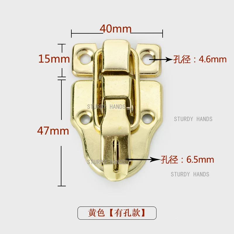 

10pcs stainless steel duckbill buckle wooden gift box buckle toolbox hardware accessories can be padlocked
