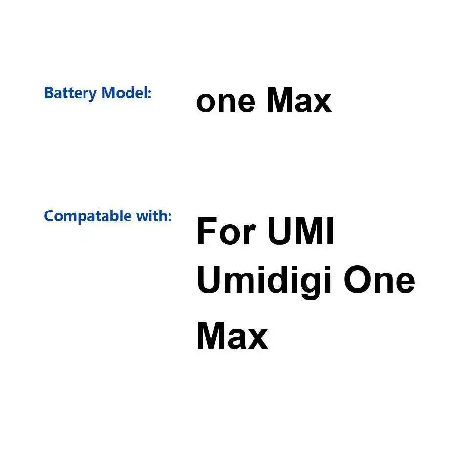 

Аккумулятор большой емкости для мобильного телефона Umidigi Umi One Max 4150 мАч