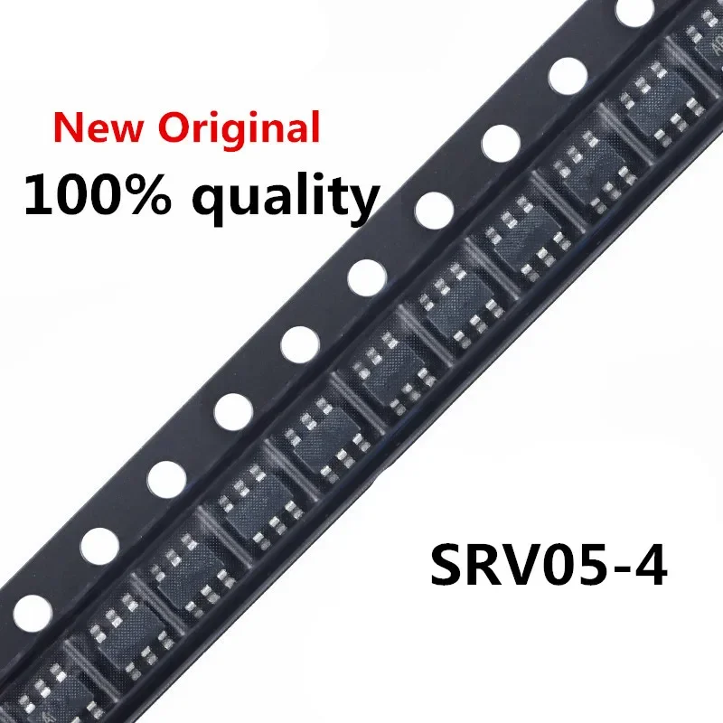 10PCS SRV05-4.TCT SOT23-6 SRV05 SOT23 V05 SRV05-4 SRV05-4-P-T7 SOT SMD New And Original IC Chipset