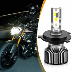 1PC Motorcycle H1 H4 H7 H11 LED Headlight Bulb Hi-Low Beam 10000LM CSP Motorbike Scooter Moto Universal Front Headlamp 12V Turbo