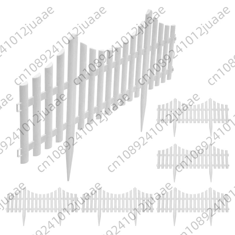 

6Pcs Courtyard Indoor Or Outdoor Garden Plastic Fence Kindergarten Flower Small Fence DIY Decoration