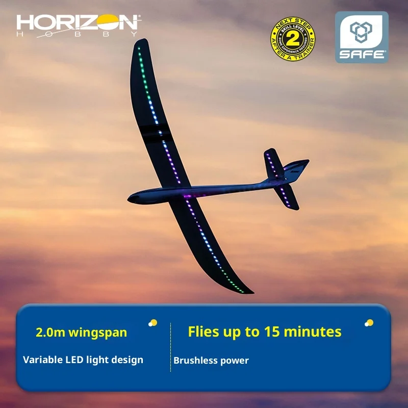 

Horizon Model Night Radian 2.0m Night Flight Glider Model Aircraft 2-meter Glider Large Lantern