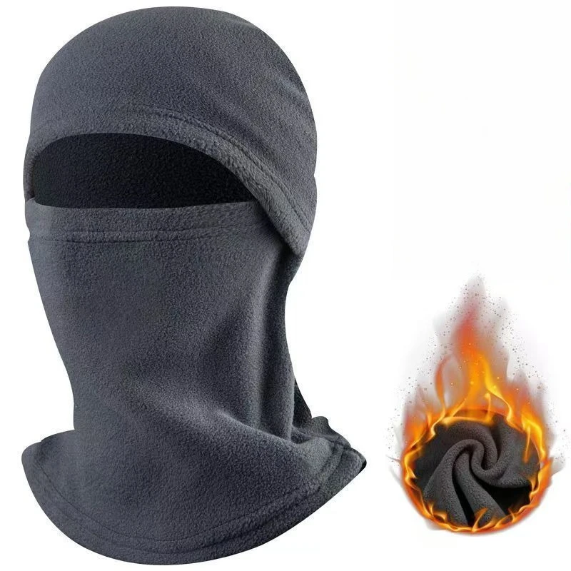 Neue Winter-Gesichtsmaske, Thermo-Fleece, Motorrad, Radfahren, Kapuze, Liner, Sport, Laufen, Halswärmer, Herren und Damen