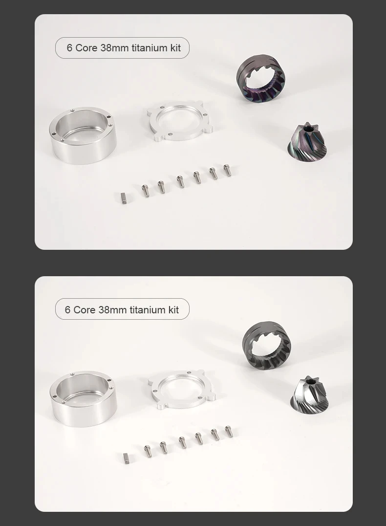 CAFOVO طاحونة لدغ ل 03 مطحنة حبوب البن 7 الأساسية 48 مللي متر لدغ 6 الأساسية 38 مللي متر لدغ اسبريسو مطحنة القهوة الكهربائية الملحقات #3