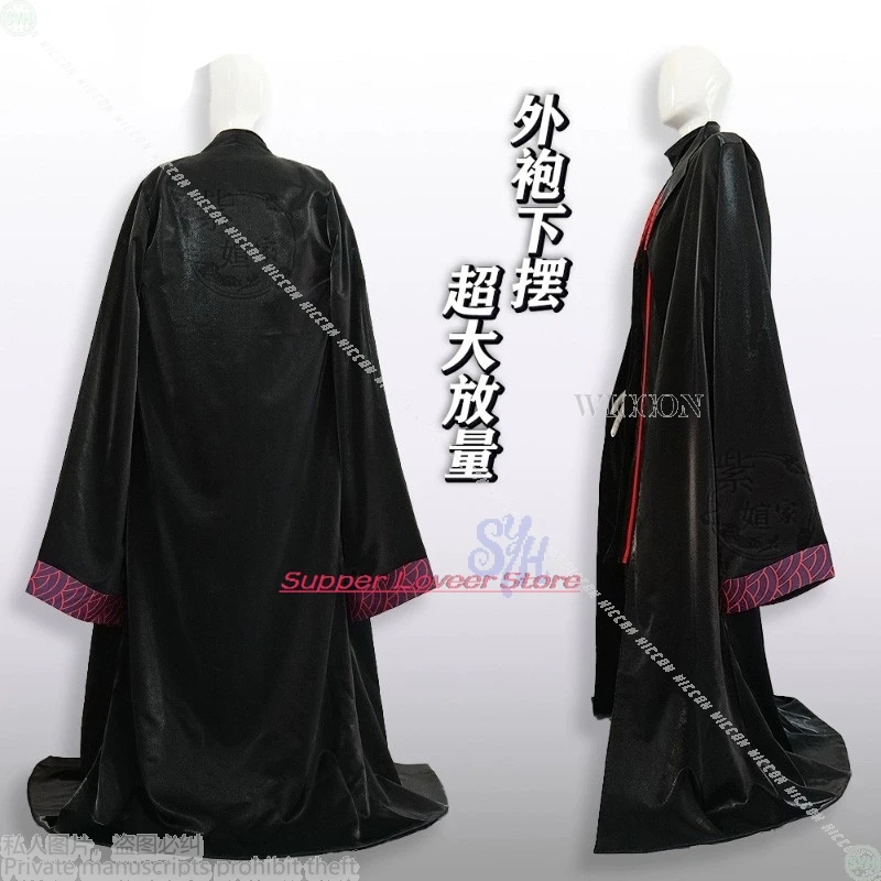 هالوين احتفالي أنيمي لعبة شركة Limbus تأثيري جيا تشيو ريترو الأسود رداء موحد أحمر داكن نمط الأنماط الصينية الباروكات مرحبا #4
