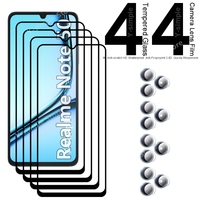 4+4 Phone Glass For Realme Note 50 Screen Protector Full Coverage Soft Camera Lens film For Realme Note50 Tempered Glass