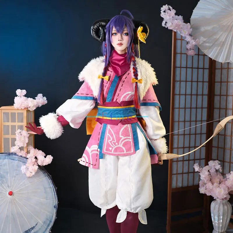 أزياء الصيادين الأبدية التأثيرية للنساء بدلة حفلات لطيفة مع قناع لعبة LOL زي كرنفال الهالوين مصنوع حسب الطلب