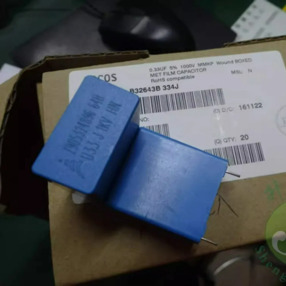 

EPCOS 0.33uf/1000v 330nf u33 334 Brand new 22mm Film Capacitor B32643B334J