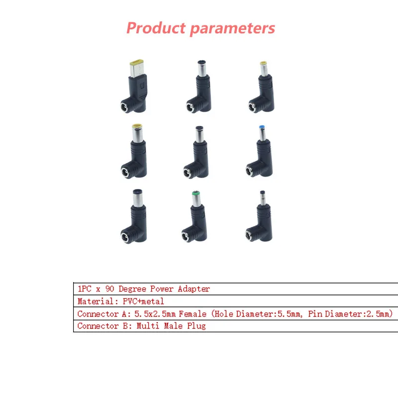 Male and Female Connector 5.5mm x 2.5mm Power Plug Adapter Socket for Laptop Power Cable Connector CCTV Camera 40JB