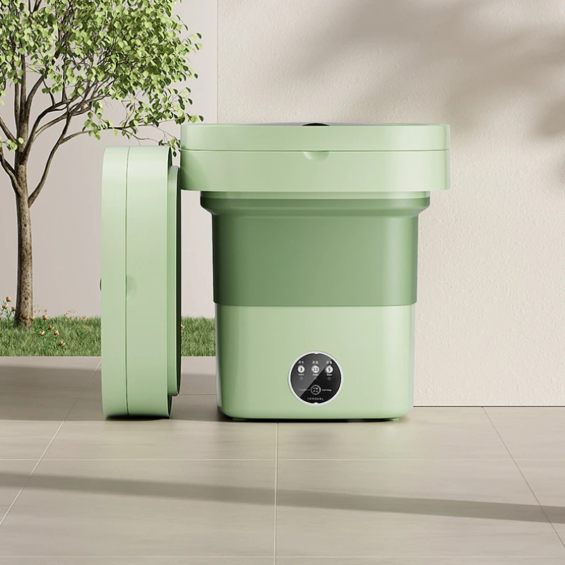 XJ106: Folding Washing Machine, Mini All-in-One Washer, Ideal for Dorms, Socks Washing Wizard, Convenient Compact Cleaner