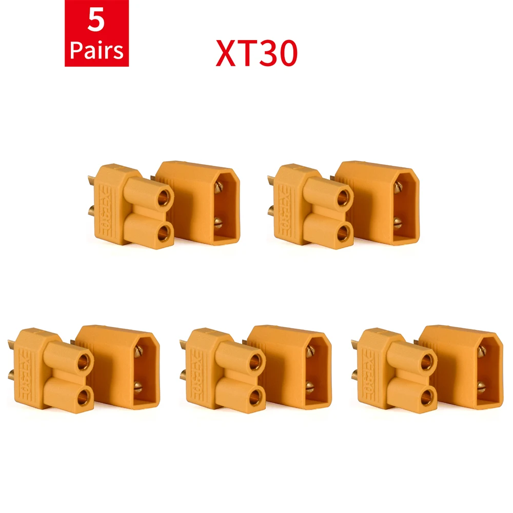 9IMOD 5/10pairs XT60 XT30 XT90 T-plug Male Female Bullet Connectors Amass XT30U XT60H XT90 T Plug Deans for RC Lipo Battery