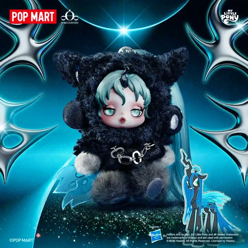 

POPMART SKULLPANDA × Little Pony Series Blind Box Toy Doll Keychain Creative Surprise Collection Decoration Holiday Gifts