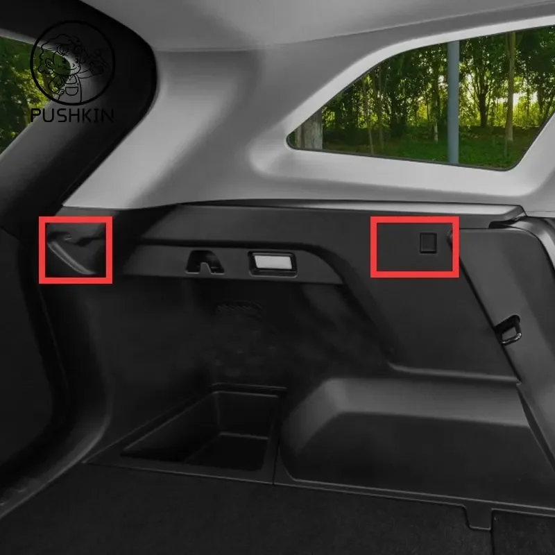 Voor Geely Atlas Pro Starray 2024 Auto Achterkoffer Gordijnafdekking Achterste Rack Partitie Shelter Canvas Opbergdecoratie Accessoires