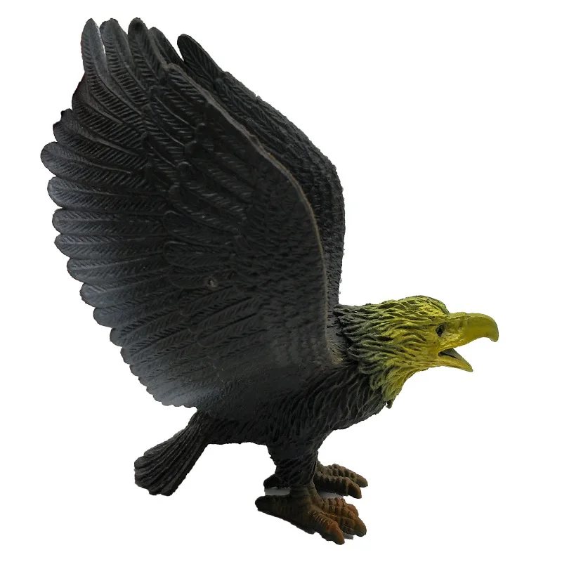 Simulation Eagle PVC Forest Animal Bionic Toys Big Bird Plastic Model Decoration Props Prank Baby Funny Gift Children\'s Toys