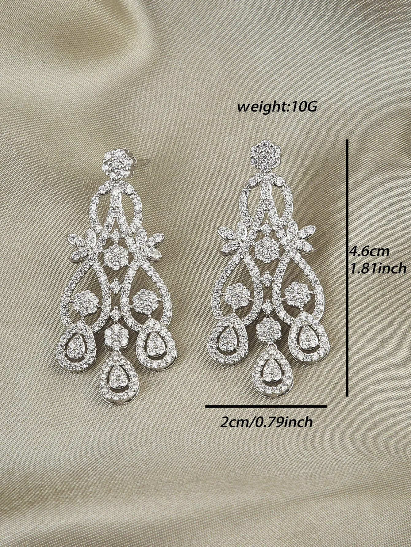 Shiny Chunky Cubic Zirconia Big Luxury African Dubai Gold Plated Wedding Earrings for Women