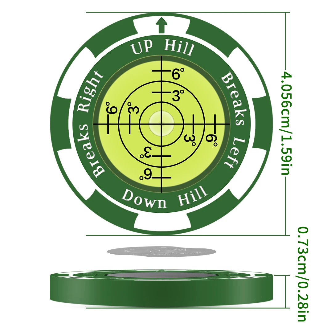 Caiton Golf Marker with Magnetic Hat Clip - High Precision Green Reading Aid - Perfect for All Golfers - Improve Putting Skills