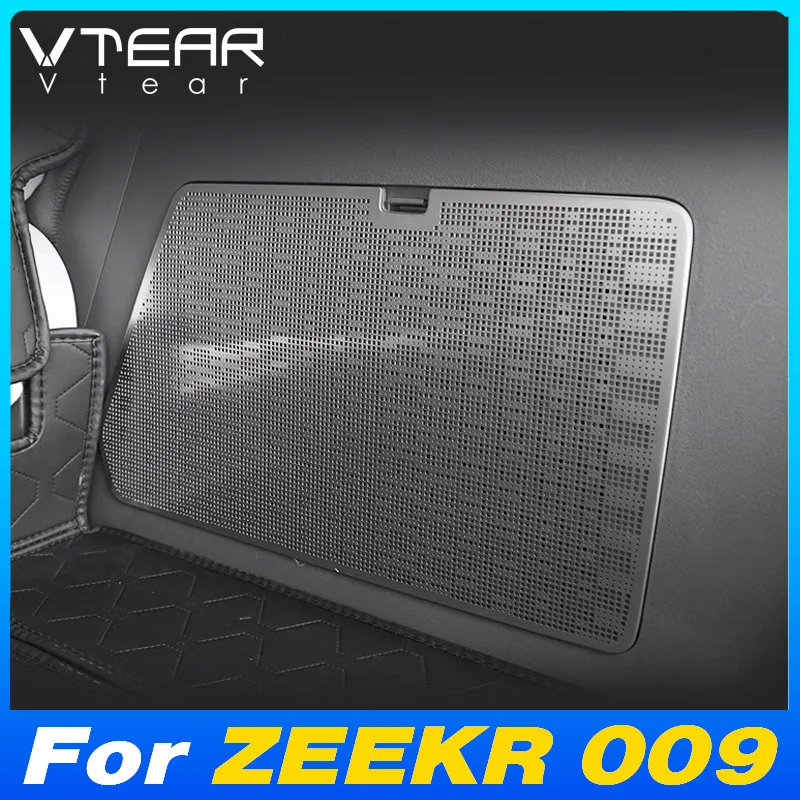 

Vtear Car Rear Trunk Speaker Hood Cover Dustproof Frame Horn Sticker Decoration Interior Accessories For ZEEKR 009 WE ME 2024