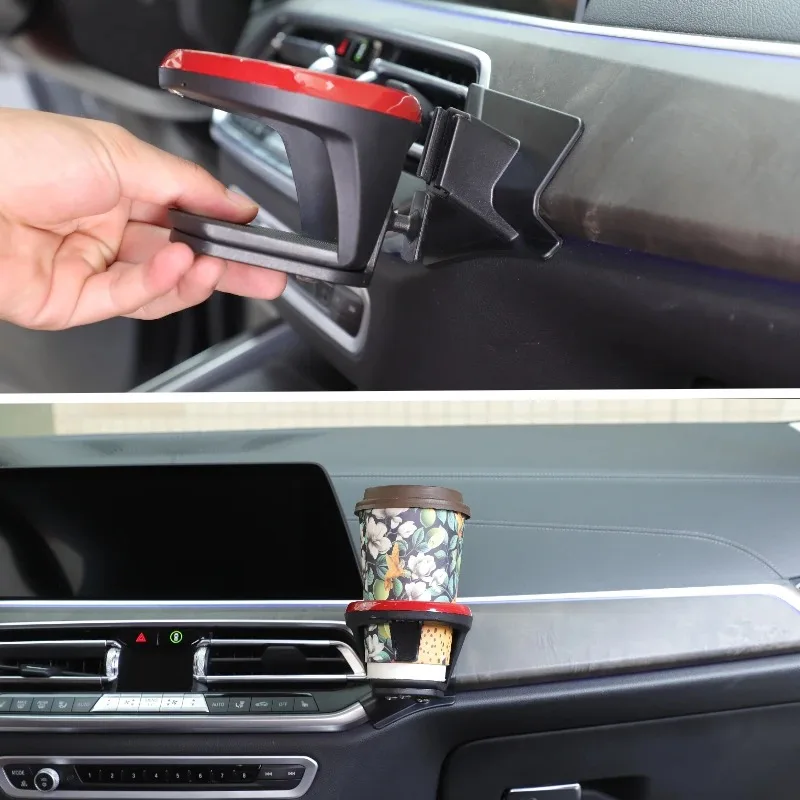 

Methoucar для BMW X5 X6 G05 G06 2019-2022 ABS черный автомобильный центральная консоль боковой держатель для стакана с водой аксессуары для интерьера автомобиля