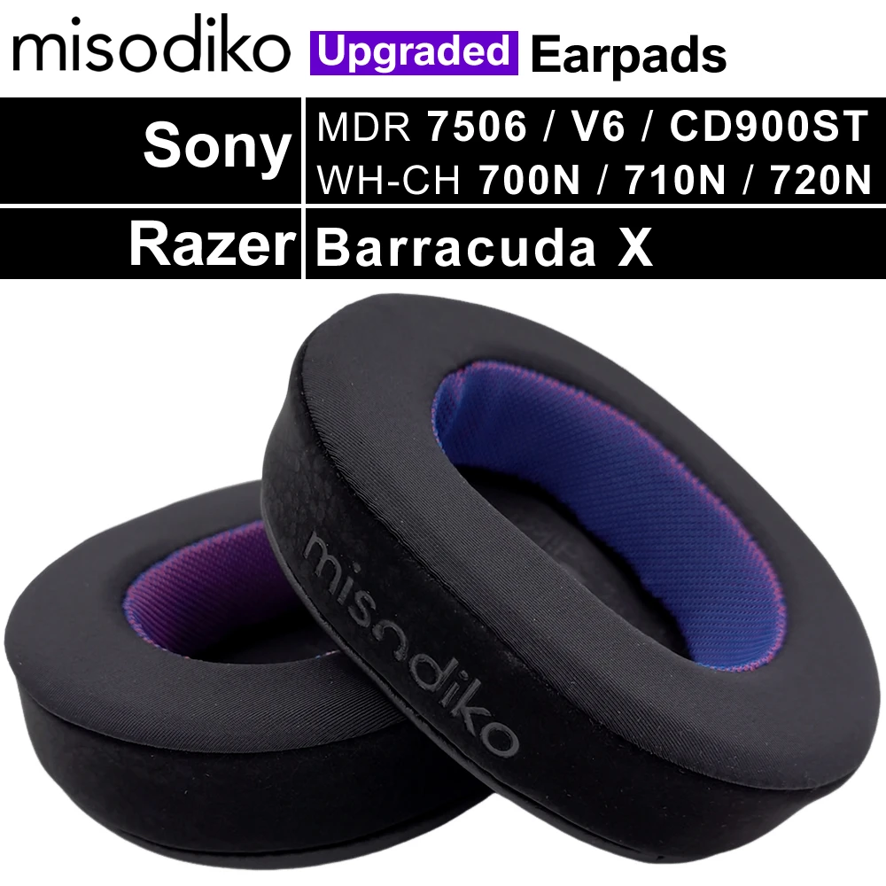misodiko Ulepszone wymienne nauszniki do słuchawek Sony MDR 7506/ V6/ CD900ST / M1ST, WH-CH700N / CH710N / CH720N
