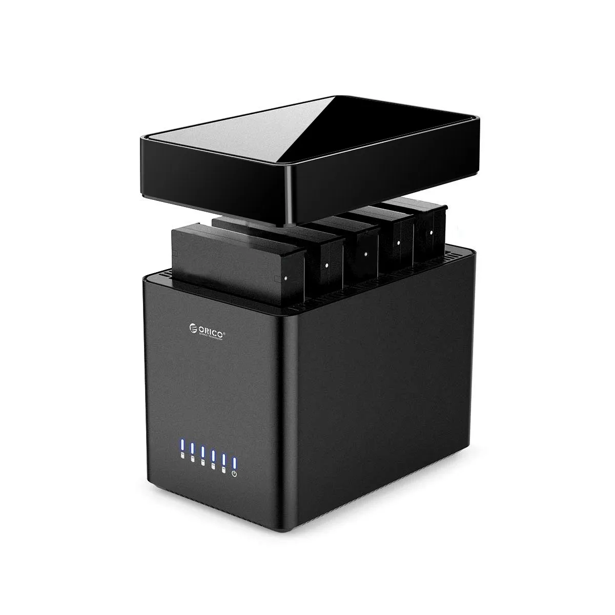 ORICO DS500-serie 5-bay 3,5 '' Type-C harde schijfbehuizing Magnetisch type SATA3.0 HDD-behuizing 12V6.5A voor Altcoins Mining Gamers - afbeelding 2