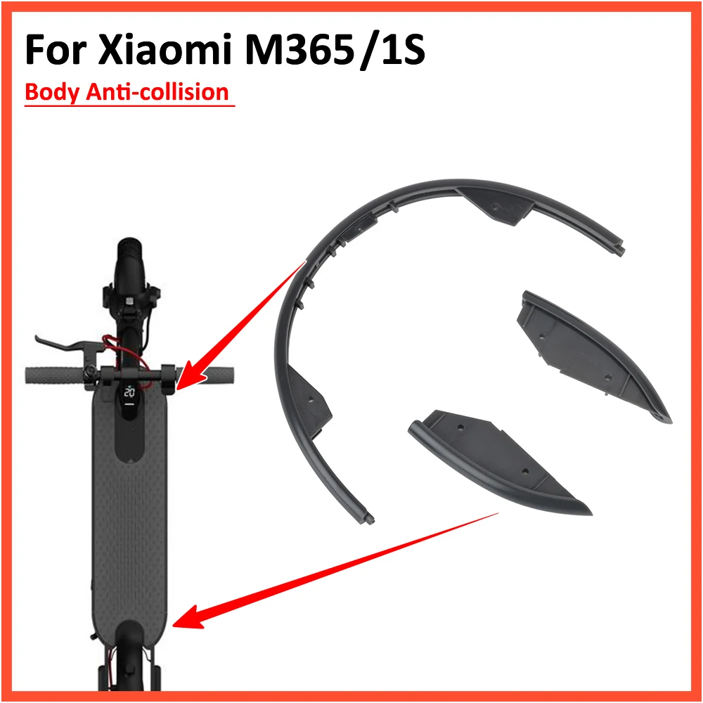 Body Bumper For Xiaomi M365 1S Electric Scooter Front Rear Anti-collision Strips Plastic Protective Components Parts