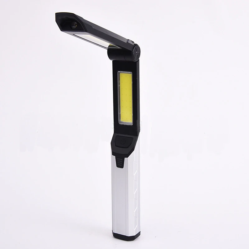 Rechargeable COB Led Work Light 10W,180° Rotate Foldable Mechanic Inspection Lamp 3Modes & Magnetic 1500mA Camping Warning Torch