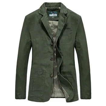 New Cotton Outdoor Comfortable Business Jacket for Men's Spring and Autumn Casual Fashion Suit for Men Blazers Jacket for Man