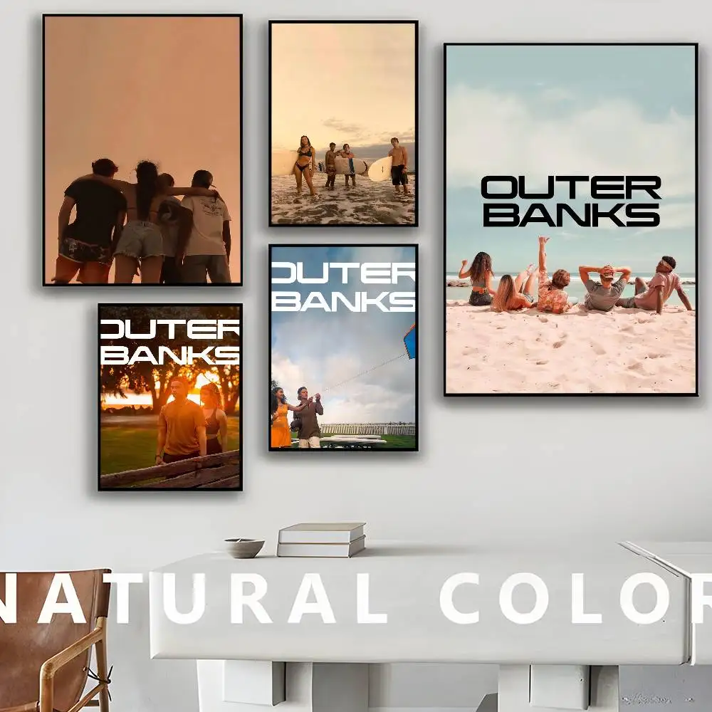 O-Outer B-Banks فيلم تلفزيوني ملصقات لاصقة ريترو كرافت ورقة ملصق DIY بها بنفسك غرفة بار مقهى الجمالية الفن طلاء جدران