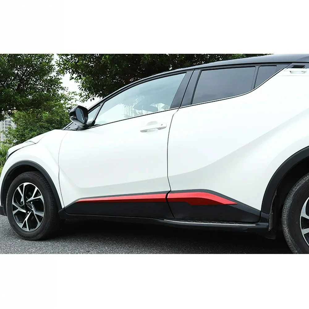

For Toyota CHR C-HR 2016 2017 2018 Side Door Body Molding Line Cover Trim Protector Decoration Exterior Car Accessories 4Pcs