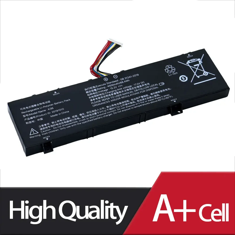 K36 Laptop Battery For BBEN X36 N36 K36P X36E G17 G16A G16 G16X G156M G16S 15RX GB-15X36 GB-15N36 15.2V 4500MAH 68.4WH SHUOZB