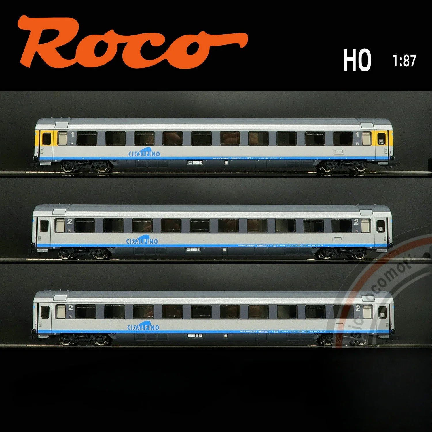 ROCO HO Type 1/87 Train Model 6200032/33 Passenger Car Three-section Set Two Optional Train Model Toy Gift