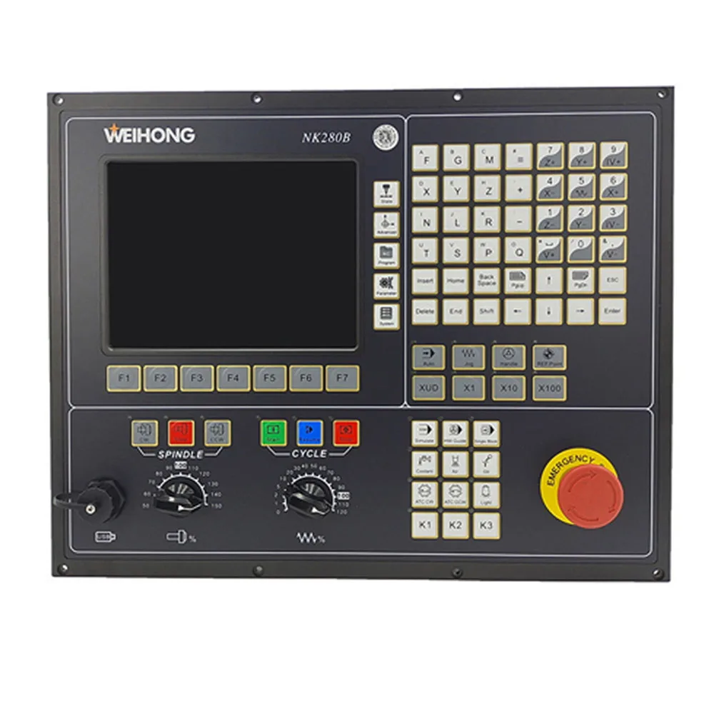 WEIHONG NK280B Controller Lambda 21A Control Software NC Studio V10 3/4 Axis CNC Engraving Machine Integrated CNC System