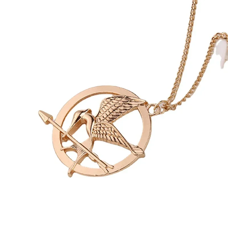 Punk Hot Selling Creative Mockingjay Pendant Necklace For Men And Women Hip Hop Punk Sweater Chain