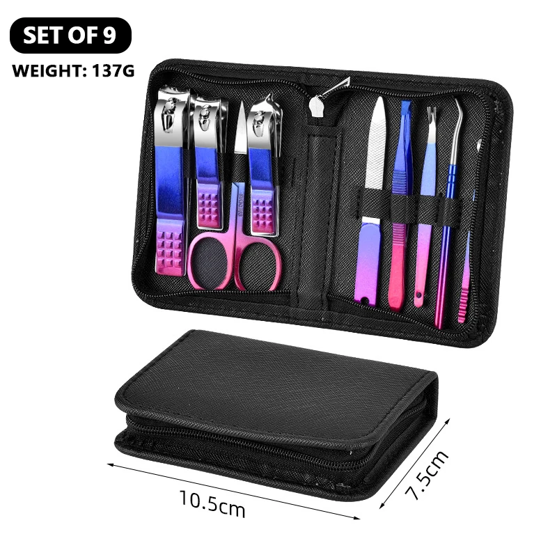 Kit manicure di precisione Set professionale compatto per la cura delle unghie in acciaio inossidabile Tagliaunghie di qualità per unisex