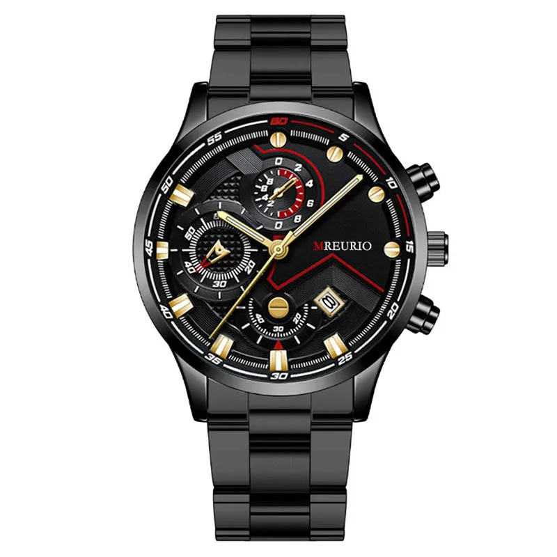 Fashion Men's Watch Metal Steel Strap Quartz Wristwatch for Business Male Business Wristwatch Casual Simple Stylish Boy Gifts
