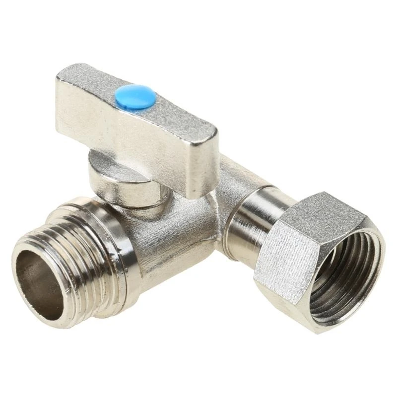 Tees Stop Valves 1/2X1/2X1/2'' Under Sink Splitters Tees Connector Adapter Y5GB