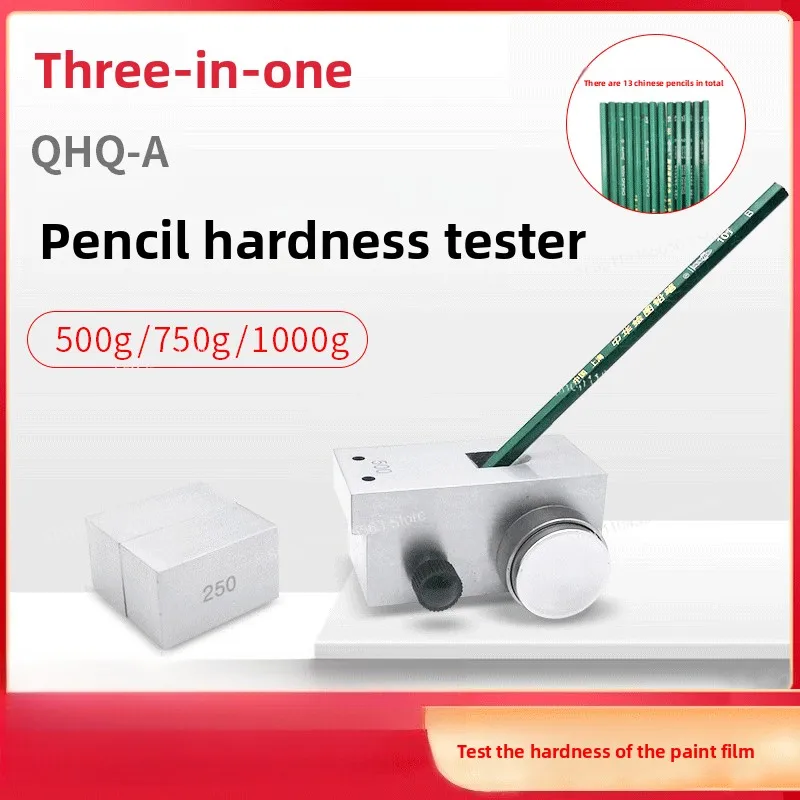 Portable Pencil Hardness Tester, 500g/750g Coating Scratch Resistance Gauge with Triple Test Function