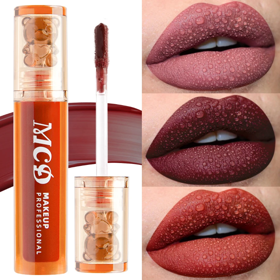 19 Color Lip gloss Nude Waterproof Liquid Lipstick Cosmetic Sexy Velvet Matte Lip Glaze Beauty  Red Lip tint Long lasting  lips