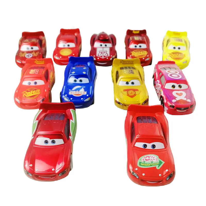 Cars 2 3 Disney Pixar racing car Metal Mater mini Lightning McQueen Doc Hudson mater Mini Diecast Alloy cup Child boy Toy Gift