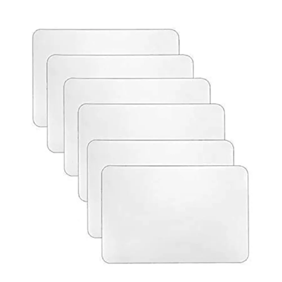 

6 шт. пластиковые салфетки, термостойкие моющиеся коврики для столовой, кухни, прозрачные 17 x 11 дюймов